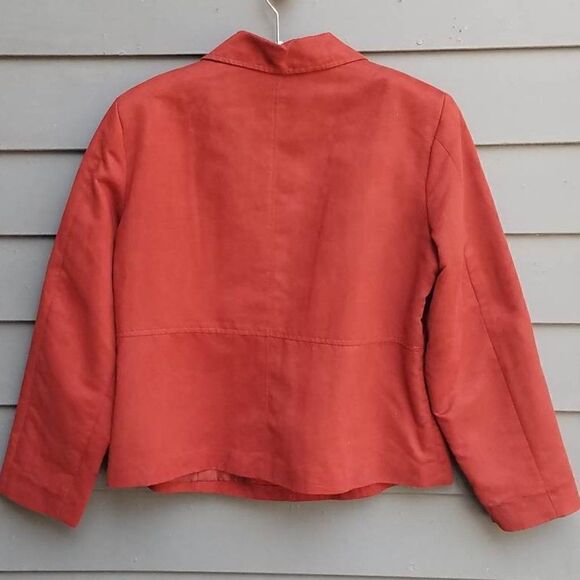 Koret Rust Faux Suede Feel Lined Blazer Size 16 - Picture 8 of 9